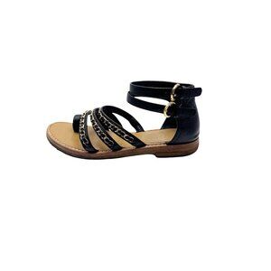 Chanel Sandals SS2016 Karl Lagerfeld  Black Chain Strap EU 37C